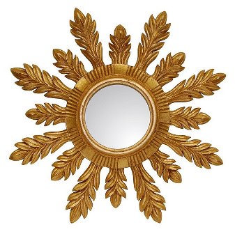 Hickory Manor Hm204gl 29 In. Solare Gold Leaf Decorative Mirror