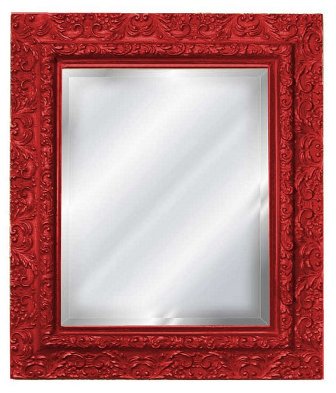 Hickory Manor Hm4028-2000 Inset 2000 Red Decorative Mirror