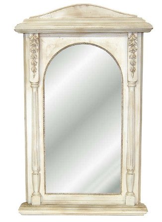Nostalgic Oww Old World White Decorative Mirror
