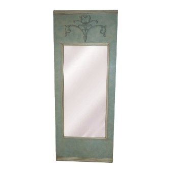 Hickory Manor Hm6538ob Trumeau Dressing Ob Old Blue Decorative Mirror