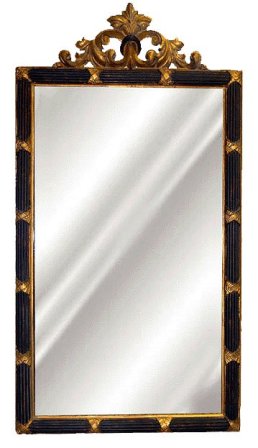 Hickory Manor Hm8254rc Dunbar Black And Gold Decorative Mirror