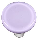 Hk1034-kra Neo-lavender Round Glass Cabinet Knob - Aluminum Post