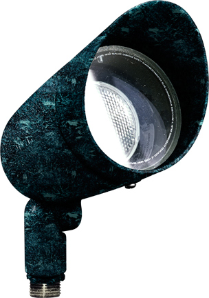 Dpr20-hood-vg Cast Aluminum Directional Spot Light With Hood, Verde Green