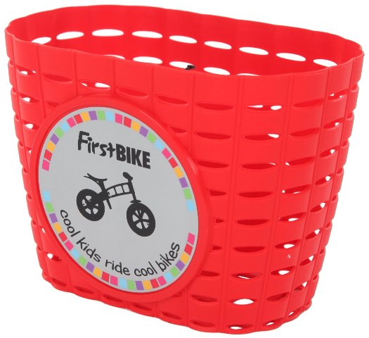 Firstbike Z5004 Attachable Red Basket With Black Straps