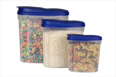 Cereal Container 1.3 - 2.7 - 5 Liter - 3 Piece,