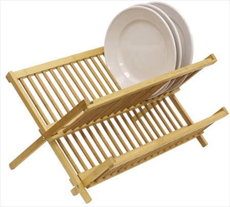 Dish Drainer Foldable Bamboo,