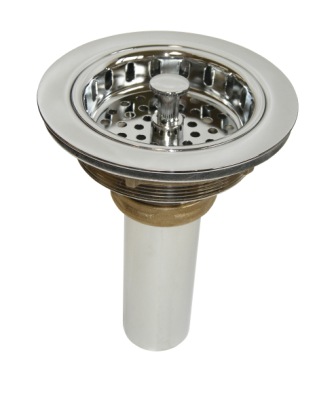 Jdp-35 Chrome Plated Cast Brass Body With Stainless Steel Basket Strainer