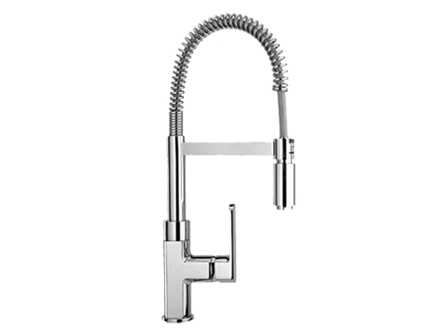 Jpr-801 Single Handle Kitchen Faucet With Spring And Swivel Magnetic Spout, Polished Chrome