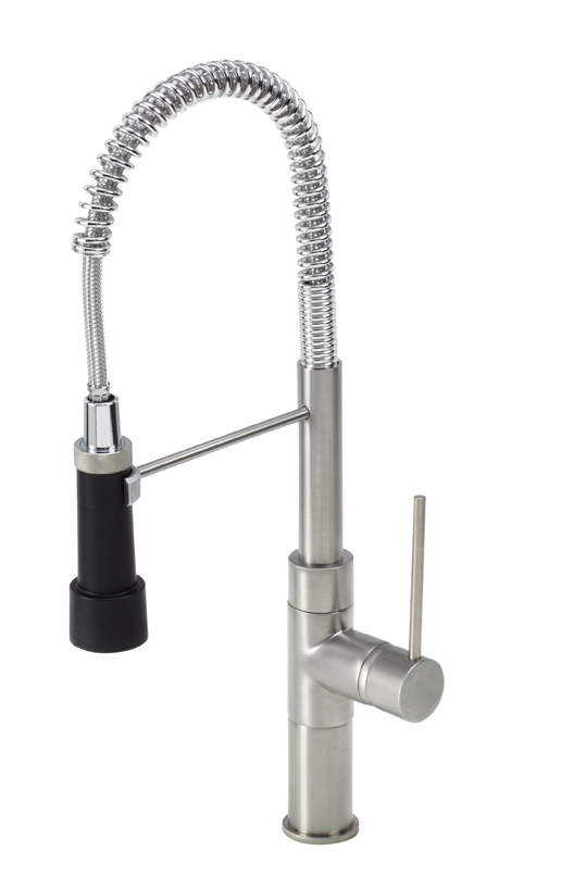 Jprc-501 Single Handle Kitchen Faucet With Spring And Swivel Magnetic Spout, Polished Chrome