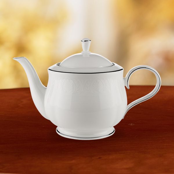 193591052 Hannah Plat Dw Teapot W/lid - Pack Of 1