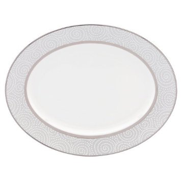 845292 Pearl Beads Dw Oval Platter 16.0 - Pack Of 1
