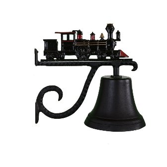 Cb-1-12-nc Cast Bell With Natural Color Train Ornament