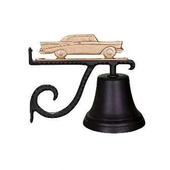 Cast Bell With Gold Bronze Classic Car Ornament