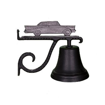 Cb-1-13-si Cast Bell With Swedish Iron Classic Car Ornament