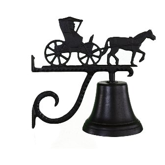 Cb-1-73-sb Cast Bell With Satin Black Country Doctor Ornament