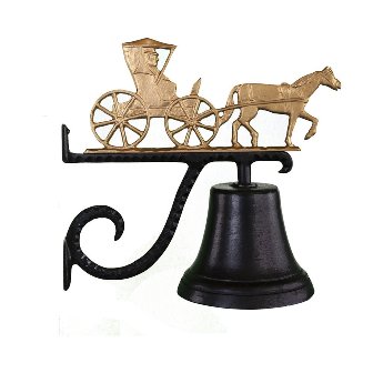 Cast Bell With Gold Bronze Country Doctor Ornament
