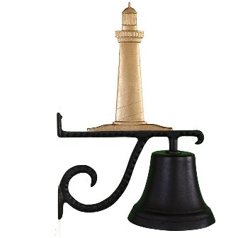 Cast Bell With Gold Bronze Cape Cod Lighthouse Ornament