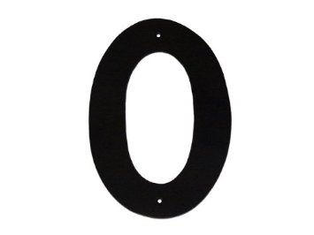 3 In. Helvetica Modern Font Individual House Number 0