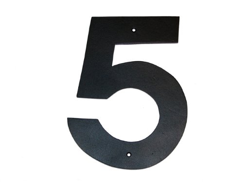 3 In. Helvetica Modern Font Individual House Number 5