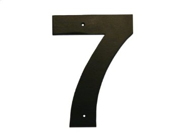 3 In. Helvetica Modern Font Individual House Number 7