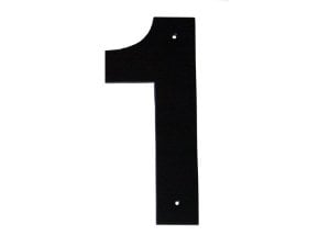8 In. Helvetica Modern Font Individual House Number 1