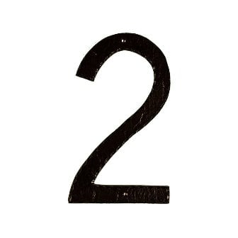 Thn-2 10 In. Textured Modern Font Individual House Number 2