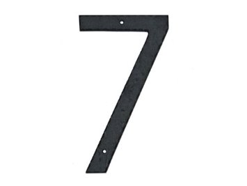 Thn-7 10 In. Textured Modern Font Individual House Number 7