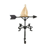 200 Series 32 In. Gold Sailboat Weathervane