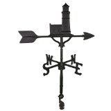 200 Series 32 In. Black Cottage Lighthouse Weathervane
