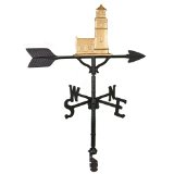 Wv-292-gb 200 Series 32 In. Gold Cottage Lighthouse Weathervane