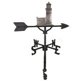Wv-292-si 200 Series 32 In. Swedish Iron Cottage Lighthouse Weathervane