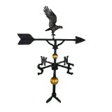 Wv-302-si 300 Series 32 In. Deluxe Swedish Iron Full Bodied Eagle Weathervane