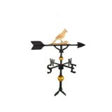 300 Series 32 In. Deluxe Gold Cardinal Weathervane