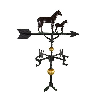 Wv-355-nc 300 Series 32 In. Deluxe Color Mare & Colt Weathervane