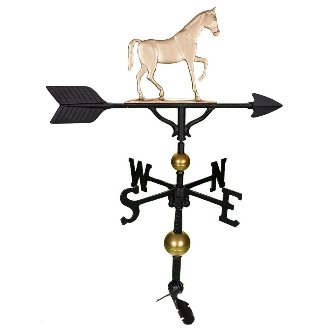 Wv-356-gb 300 Series 32 In. Deluxe Gold Gaited Horse Weathervane