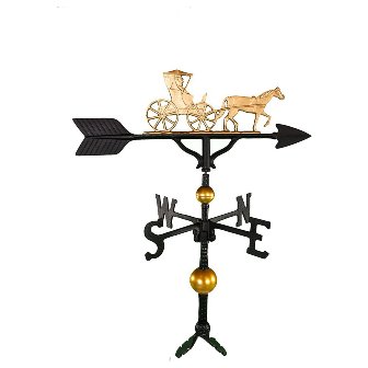 Wv-373-gb 300 Series 32 In. Deluxe Gold Country Dr. Weathervane