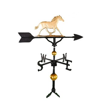 Wv-374-gb 300 Series 32 In. Deluxe Gold Horse Weathervane