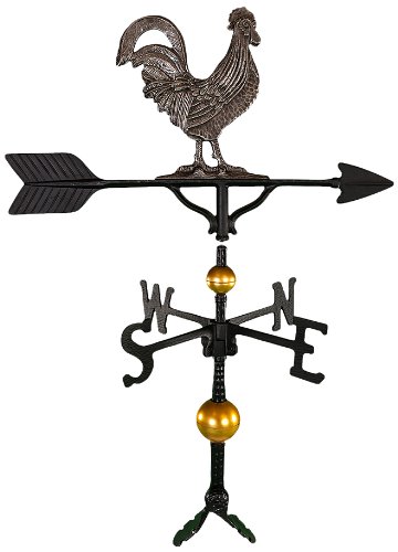Wv-376-si 300 Series 32 In. Deluxe Swedish Iron Rooster Weathervane