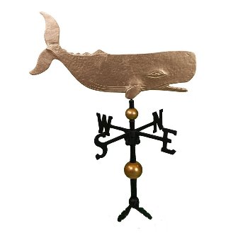 300 Series 32 In. Deluxe Gold Whale Weathervane