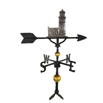 300 Series 32 In. Deluxe Swedish Iron Cottage Lighthouse Weathervane