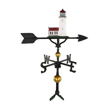300 Series 32 In. Deluxe Color Cottage Lighthouse Weathervane
