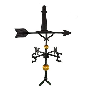 300 Series 32 In. Deluxe Black Cape Cod Lighthouse Weathervane