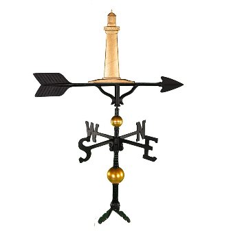 300 Series 32 In. Deluxe Gold Cape Cod Lighthouse Weathervane
