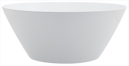 Zak Design White 1313-8194 Ed 11.875 In. Large Serve Bowl, Pack Of 4
