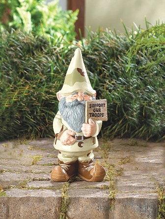 Support Our Troops Gnome Statue