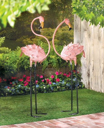 57070078 Flamboyant Flamingo Garden Stakes