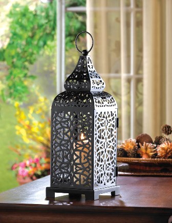 57071238 Moroccan Tower Candle Lantern