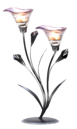 57070473 Calla Lily Flowering Tealight Candle Holder
