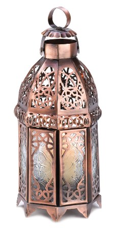 57070486 Copper Moroccan Candle Lantern