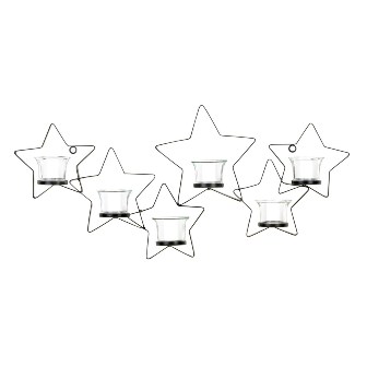 57071004 Cutout Star Wall Candle Sconce